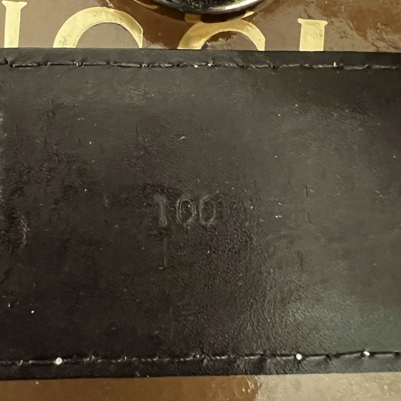 GUCCI WOMEN BELT LEATHER SILVERS SIZE 100 - Picture 13 of 17